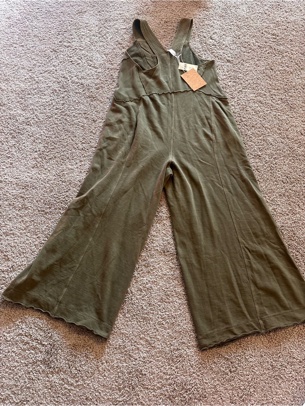 Daily Practice Olive Wide-Leg Overalls Jumpsuit - NWT medium - Picture 8 of 9